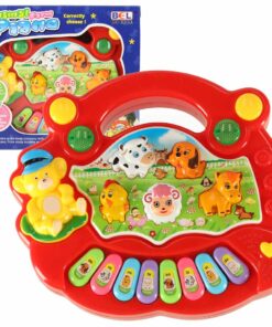 Muusikaline mänguasi klaveri ja loomahäältega