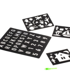 maagiline valgusjoonistuse komplekt zabloonidega 4