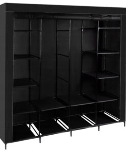 Alternative view of Suur tekstiilkattega riidekapp - garderoobisüsteem