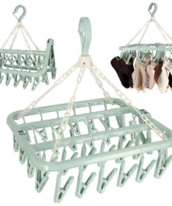 Lõksudega pesukuivatusrest