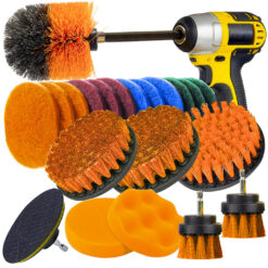 Puhastusharjad + poleerimiskomplekt trellile (22 osa)