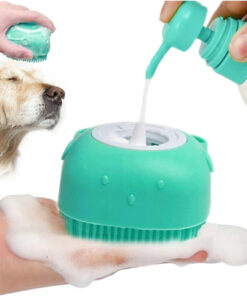 Šampoonidosaatoriga silikoonhari lemmikloomade pesemiseks