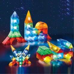 Ruumilised magnetklotsid valgustusega Soodukas.Com