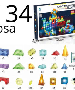 magnetklotsid valgustusega 134