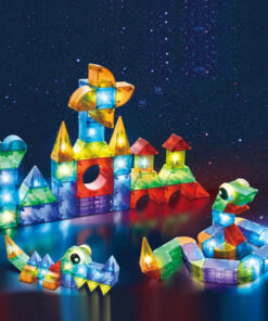 Ruumilised magnetklotsid valgustusega