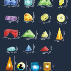 Ruumilised magnetklotsid valgustusega Soodukas.Com