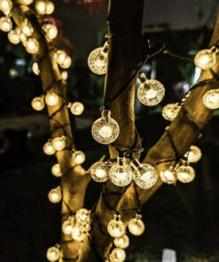 Päikesepatareiga valguskett 7m/50led