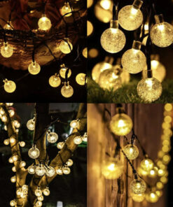 Päikesepatareiga valguskett 12m/100led