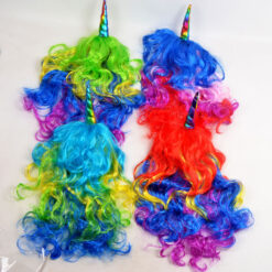 Alternative view of Värviline ükssarviku parukas