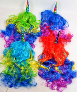 Alternative view of Värviline ükssarviku parukas