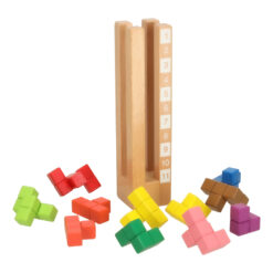Värvilised puidust hariduslikud klotsid Soodukas.Com