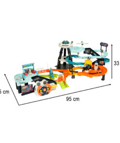 Kosmiczny tor samochodowy wielopoziomowy kierownica 159764
