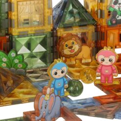 Magnetklotsid valgus-elementidega 124 osa Soodukas.Com