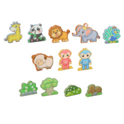 Magnetklotsid valgus-elementidega 124 osa Soodukas.Com