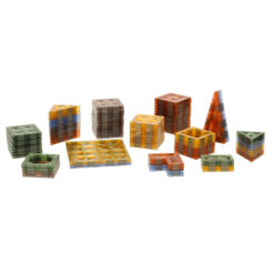 Magnetklotsid valgus-elementidega 124 osa Soodukas.Com