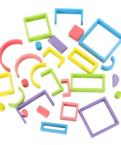 Montessori puidust vikerkaare klotsid 6