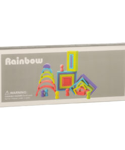 Montessori puidust vikerkaare klotsid 8