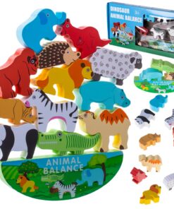 Tasakaalumäng puidust loomadega