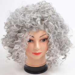 Hall lokkidega parukas Soodukas.Com