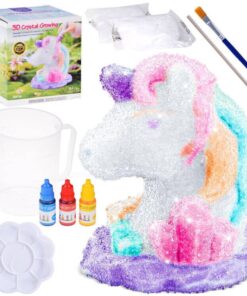 Kristallide kasvatamise komplekt koos värvidega - ükssarvik
