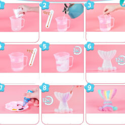 Kristallide kasvatamise komplekt koos värvidega - merineitsi Soodukas.Com