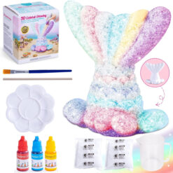 Kristallide kasvatamise komplekt koos värvidega - merineitsi