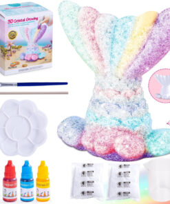 Kristallide kasvatamise komplekt koos värvidega - merineitsi