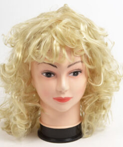 Blond lokkis parukas