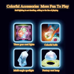 Magnetklotsid valgus-elementidega 124 osa Soodukas.Com