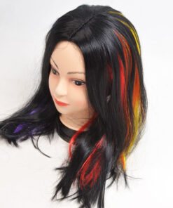 must parukas vikerkaarevarviliste salkudega