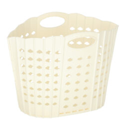 Kokkupandav pesukorv kreemjas Soodukas.Com