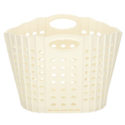 Kokkupandav pesukorv kreemjas Soodukas.Com