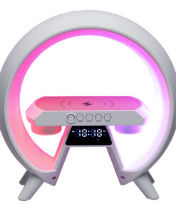 Alternative view of Induktsioonlaadija LED-valgustuse, kella ja kõlariga