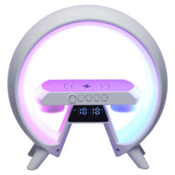 Induktsioonlaadija LED-valgustuse, kella ja kõlariga Soodukas.Com