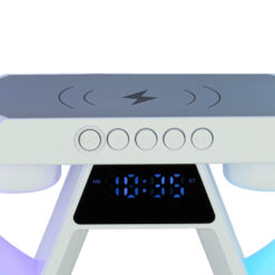 Induktsioonlaadija LED-valgustuse, kella ja kõlariga Soodukas.Com