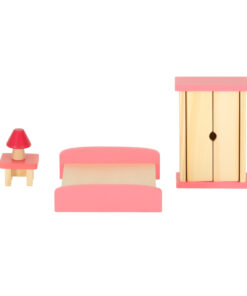 Dolls house furniture wooden purple 161323