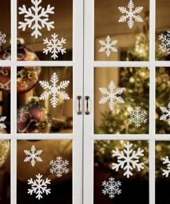 Aknakleepsud lumehelvestega