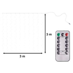 LED valguskardin puldiga 3x3m/300led Soodukas.Com