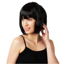 Lühike must parukas