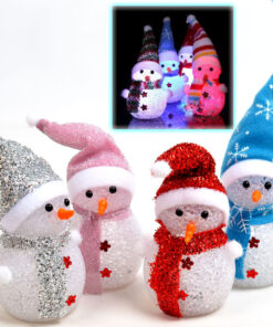 Led valgustusega lumememm - jõuludekoratsioon