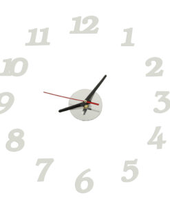 DIY kleebitavate numbritega seinakell