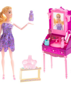 Nukk koos tualettlaua riiete ja aksessuaaridega 4