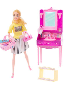 Nukk koos tualettlaua riiete ja aksessuaaridega 6