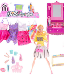 Nukk koos tualettlaua riiete ja aksessuaaridega 7