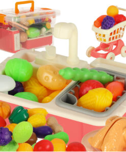 Mänguköök lõigatavate toiduainete ja tarvikutega