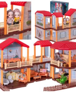 Nukumaja mööbli ja nukkudega