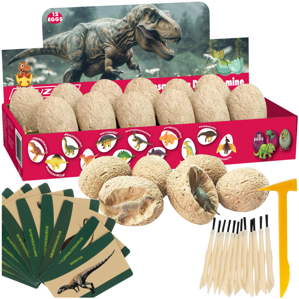 Väljakaevamiskomplekt dinosaurustega 12tk