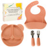 Silikoonist sööginõude komplekt lastele