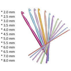 Alternative view of Crochet hook set 12pcs.