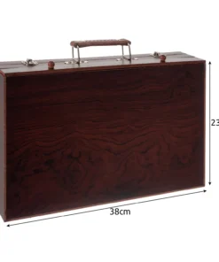 Alternative view of Suur kunstitarvete komplekt puidust kohvris (130 osa)